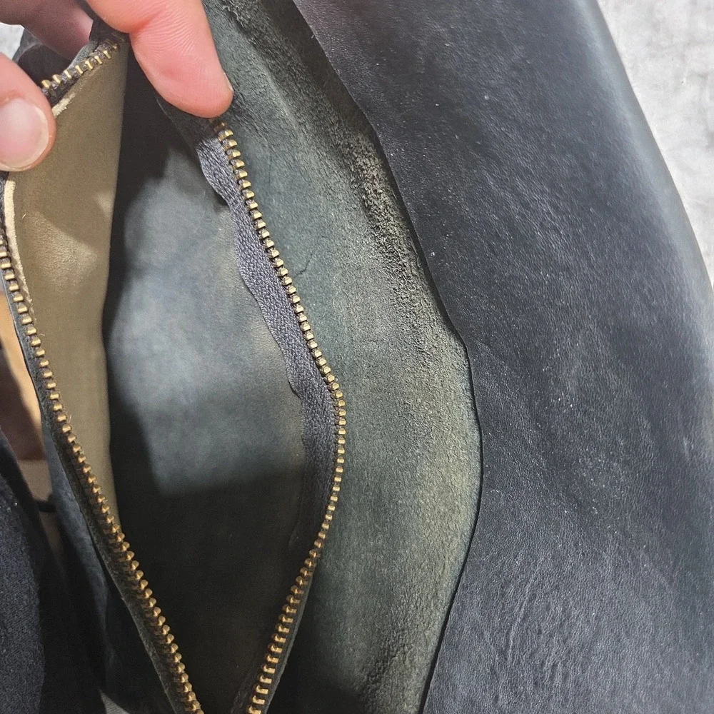 Vintage Will Leather Goods Lock Leather Purse With Strap